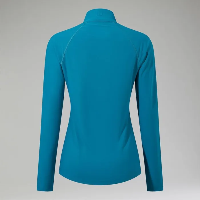 Technical Baselayers Women Berghaus 247 Half Zip Long Sleeve Tech Tee 8211 Turquoise