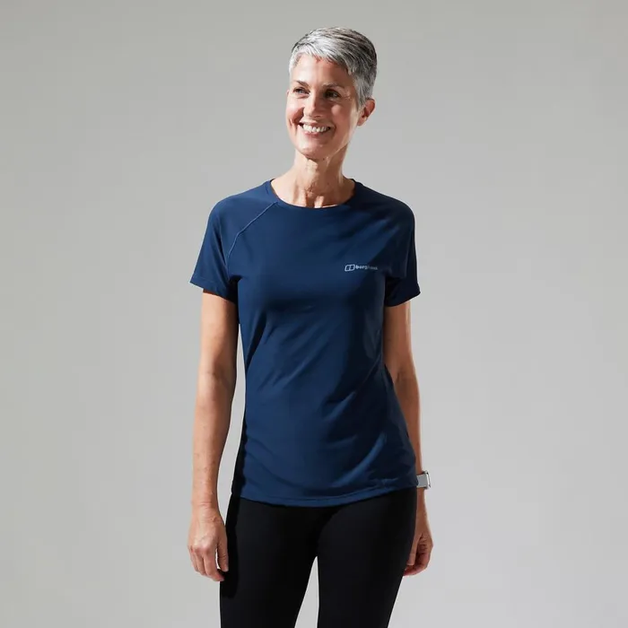 Technical Baselayers Women Berghaus 247 Tech Tee Super Stretch Crew 8211 Dark Blue