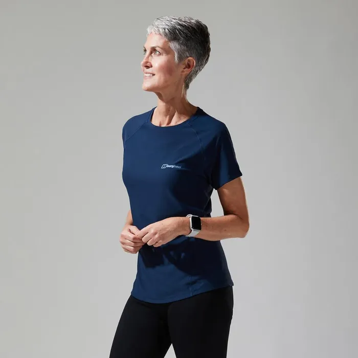 Technical Baselayers Women Berghaus 247 Tech Tee Super Stretch Crew 8211 Dark Blue