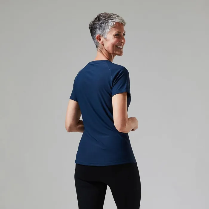 Technical Baselayers Women Berghaus 247 Tech Tee Super Stretch Crew 8211 Dark Blue
