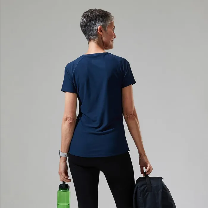 Technical Baselayers Women Berghaus 247 Tech Tee Super Stretch Crew 8211 Dark Blue