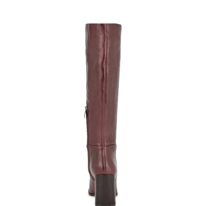 Temas Dress Boots Dark Red Women Nine West Boots and Booties