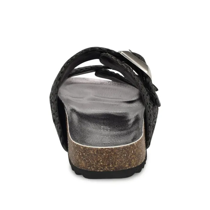 Tenly Casual Footbed Sandals Black Women Nine West Sandals