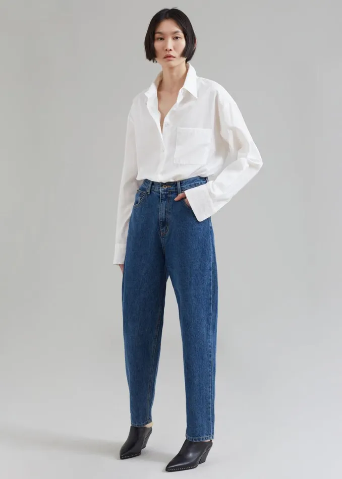 The Frankie Shop Alabama Jeans 8211 Medium Wash Shop Denim