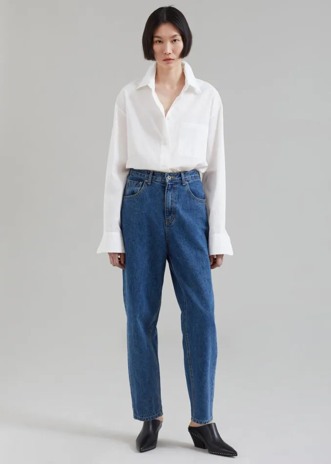 The Frankie Shop Alabama Jeans 8211 Medium Wash Shop Denim
