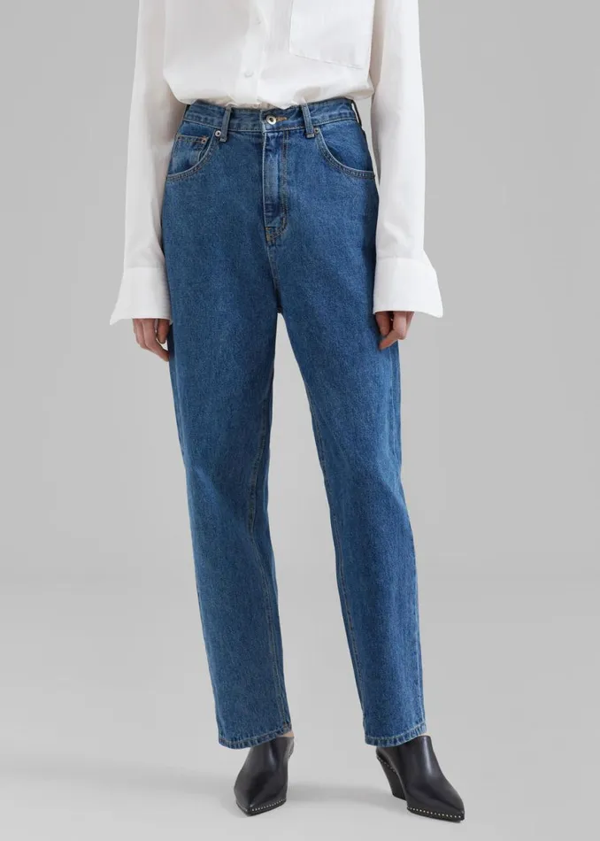 The Frankie Shop Alabama Jeans 8211 Medium Wash Shop Denim