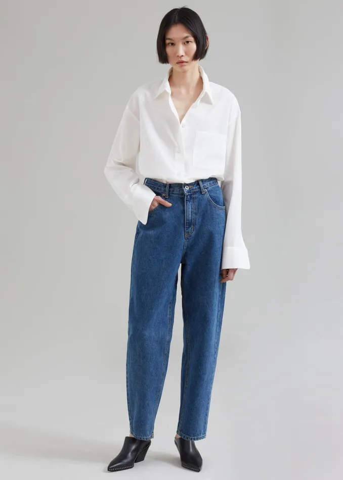 The Frankie Shop Alabama Jeans 8211 Medium Wash Shop Denim