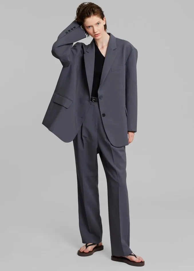 The Frankie Shop Bea Blazer 8211 Charcoal Shop Suits