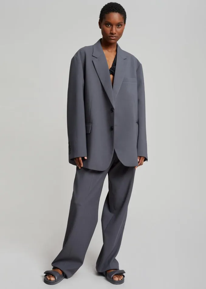 The Frankie Shop Bea Blazer 8211 Charcoal Shop Suits
