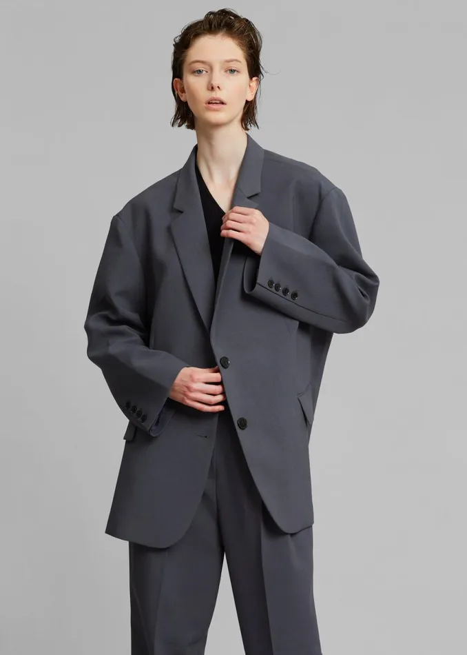 The Frankie Shop Bea Blazer 8211 Charcoal Shop Suits