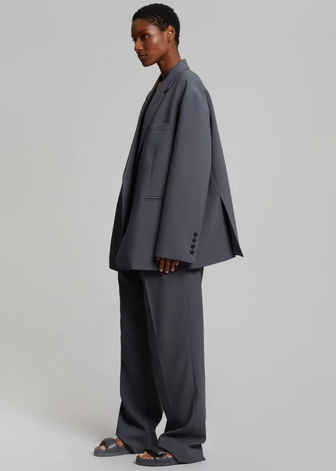 The Frankie Shop Bea Blazer 8211 Charcoal Shop Suits