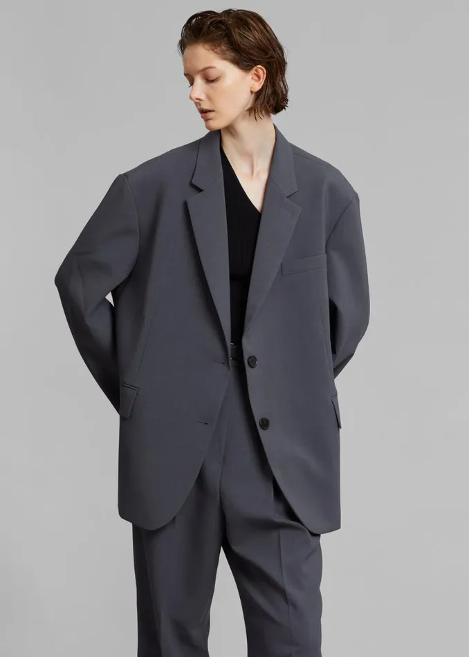 The Frankie Shop Bea Blazer 8211 Charcoal Shop Suits