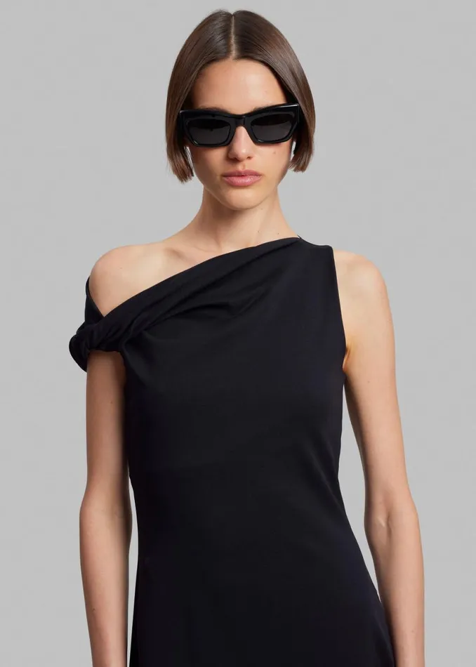 The Frankie Shop Beaufille Indi Dress 8211 Black Shop Dresses