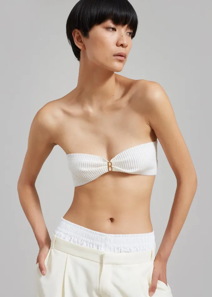 The Frankie Shop Bevza 039Bevza039 Crop Top 8211 White Shop Tops