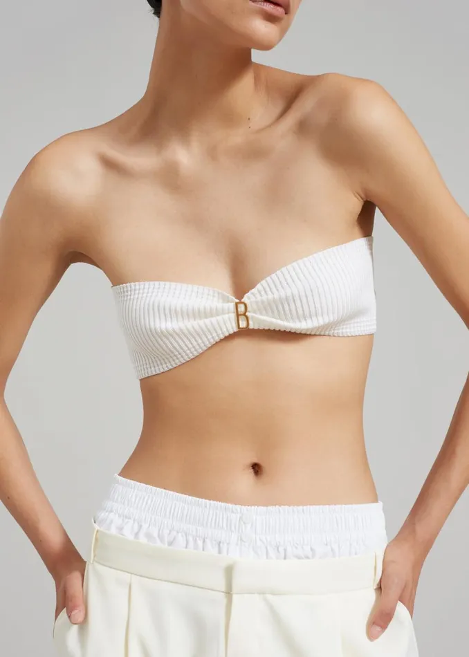 The Frankie Shop Bevza 039Bevza039 Crop Top 8211 White Shop Tops