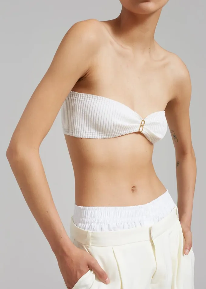 The Frankie Shop Bevza 039Bevza039 Crop Top 8211 White Shop Tops