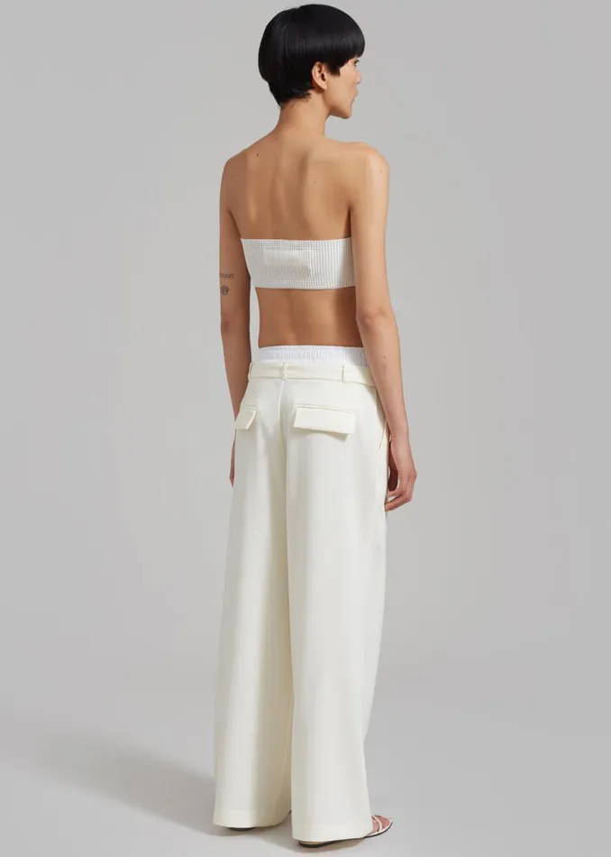 The Frankie Shop Bevza 039Bevza039 Crop Top 8211 White Shop Tops