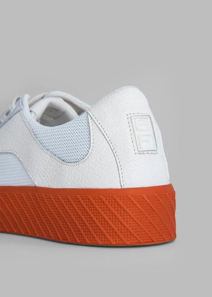 The Frankie Shop BY FAR Rodina Sneakers 8211 Tangerine On White Shop Shoes