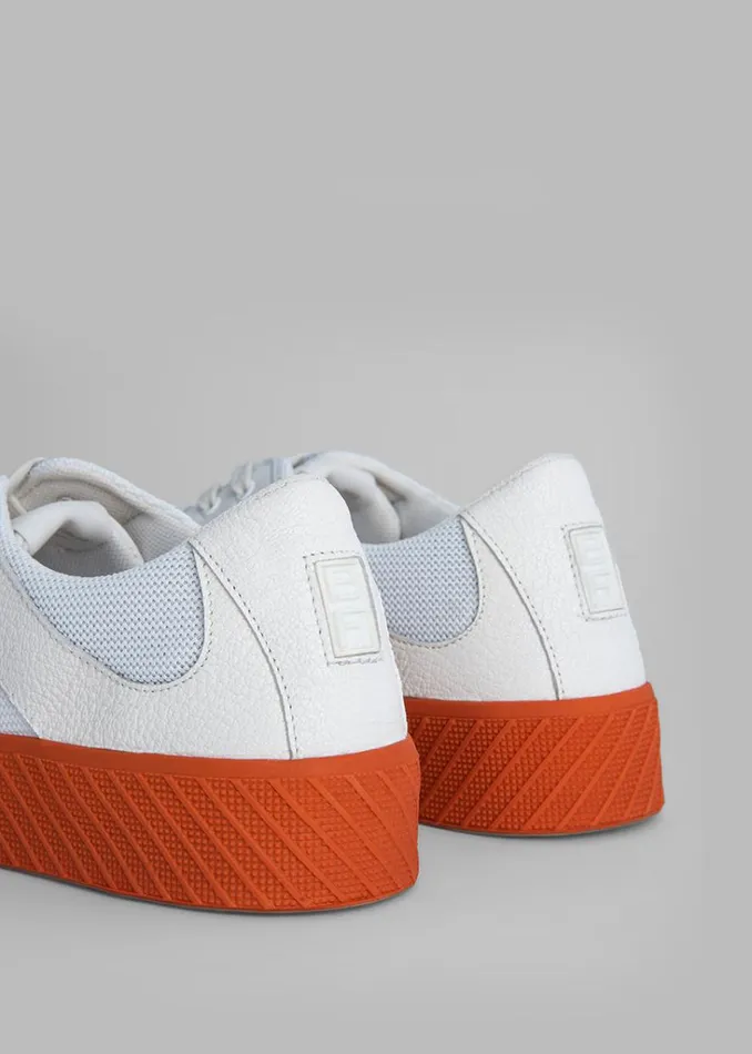 The Frankie Shop BY FAR Rodina Sneakers 8211 Tangerine On White Shop Shoes