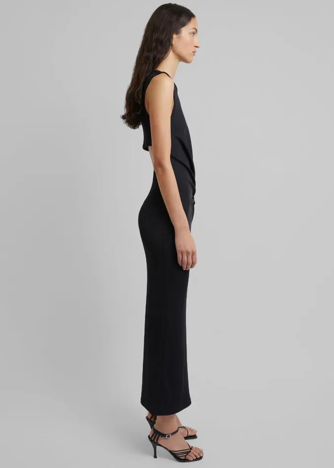 The Frankie Shop Christopher Esber Folia Float Buckle Tank Dress 8211 Black Shop Dresses