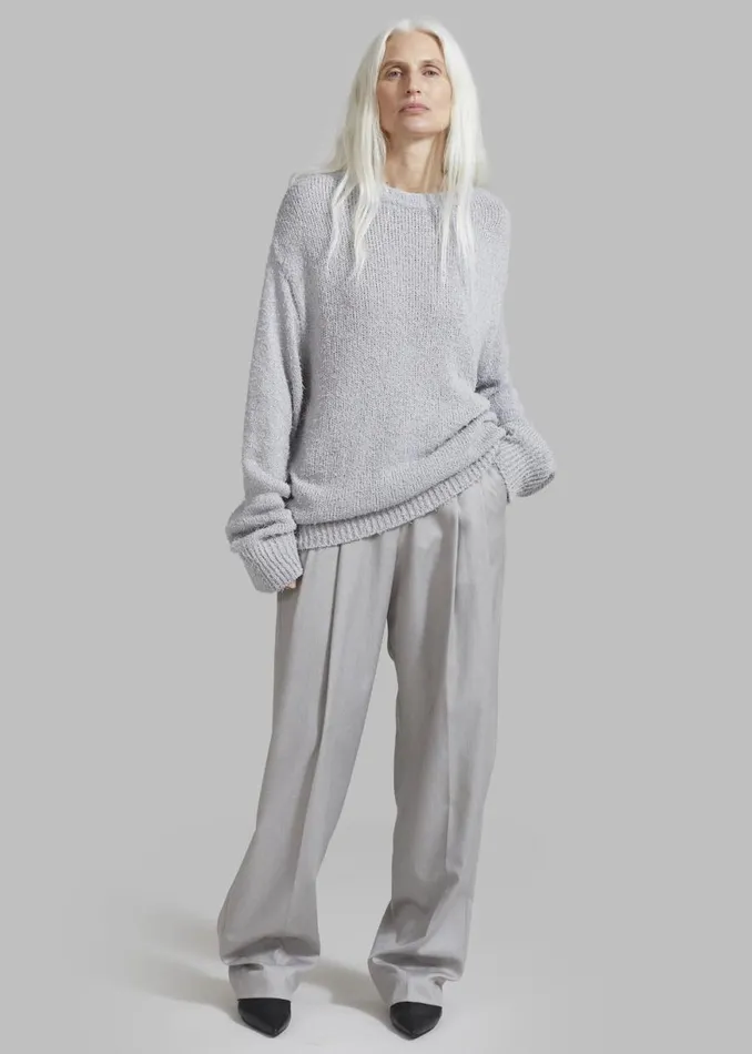 The Frankie Shop Cooper Pintuck Trousers 8211 Grey Shop Bottoms