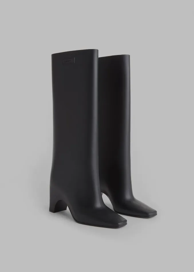 The Frankie Shop Coperni Rubber Bridge Boot 8211 Black Shop Shoes