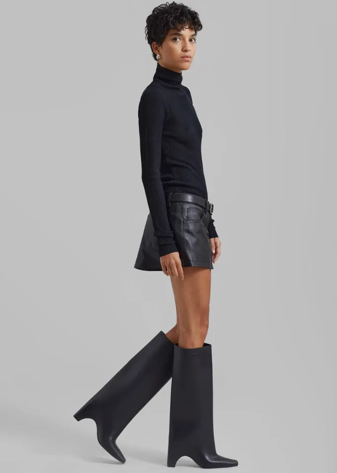 The Frankie Shop Coperni Rubber Bridge Boot 8211 Black Shop Shoes