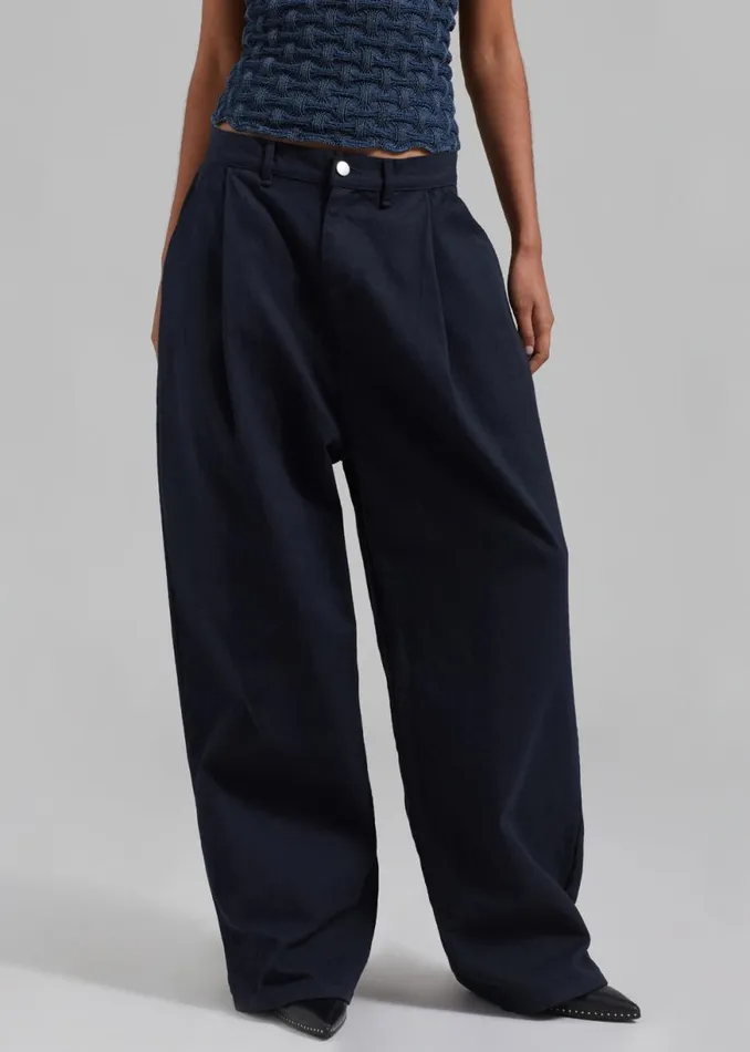 The Frankie Shop Drew Denim Pants 8211 Navy Shop Denim