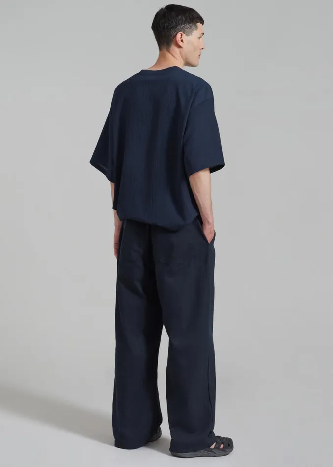 The Frankie Shop Drew Denim Pants 8211 Navy Shop Denim