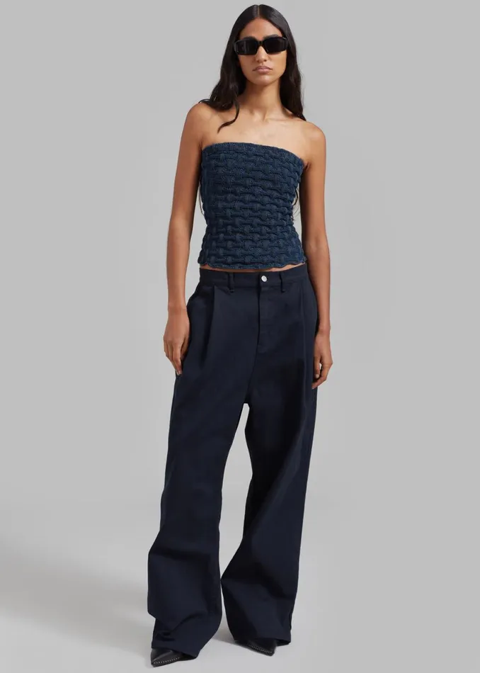 The Frankie Shop Drew Denim Pants 8211 Navy Shop Denim