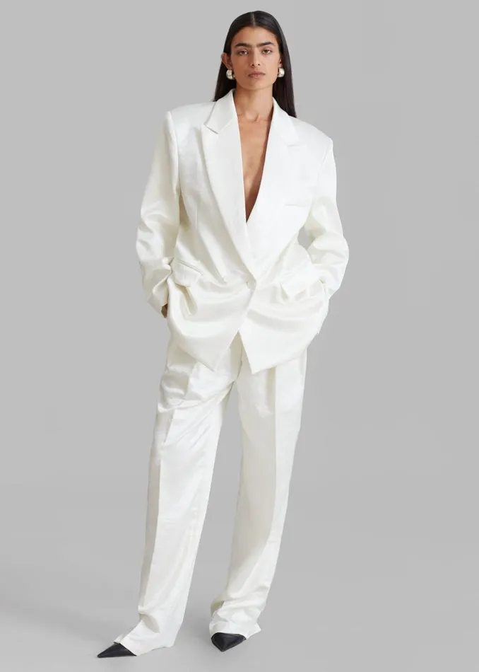 The Frankie Shop Elvira Blazer 8211 Ivory Shop Suits