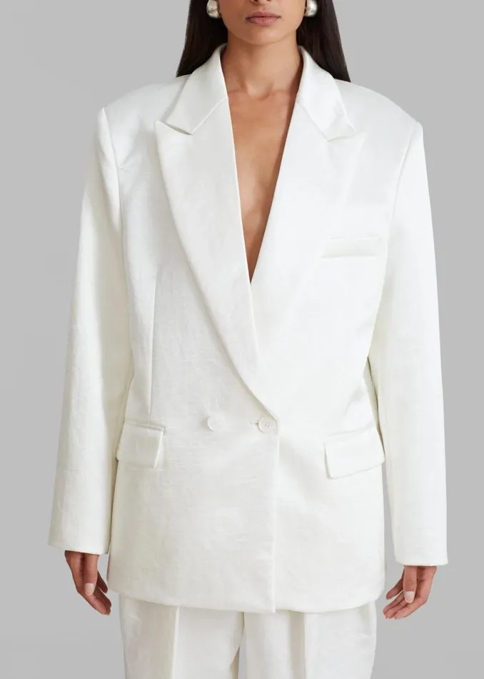The Frankie Shop Elvira Blazer 8211 Ivory Shop Suits