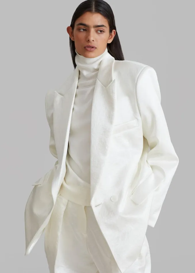 The Frankie Shop Elvira Blazer 8211 Ivory Shop Suits