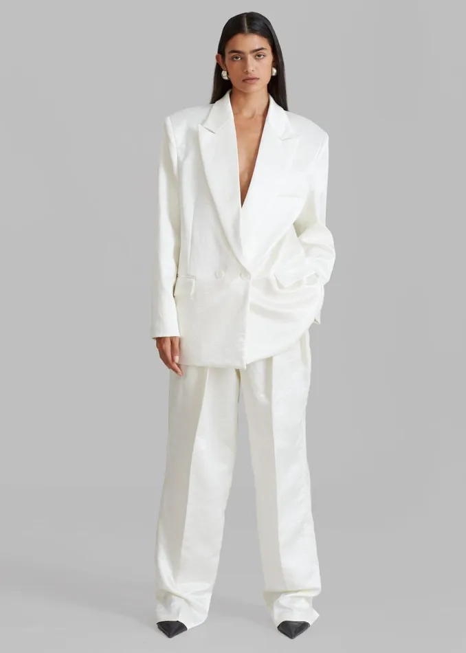 The Frankie Shop Elvira Blazer 8211 Ivory Shop Suits