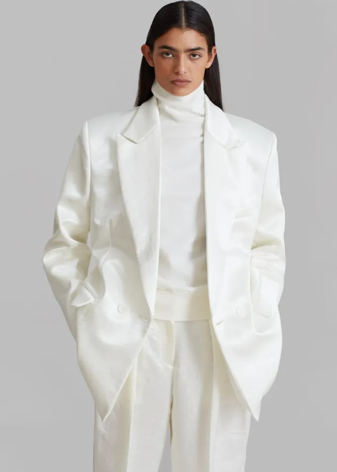 The Frankie Shop Elvira Blazer 8211 Ivory Shop Suits