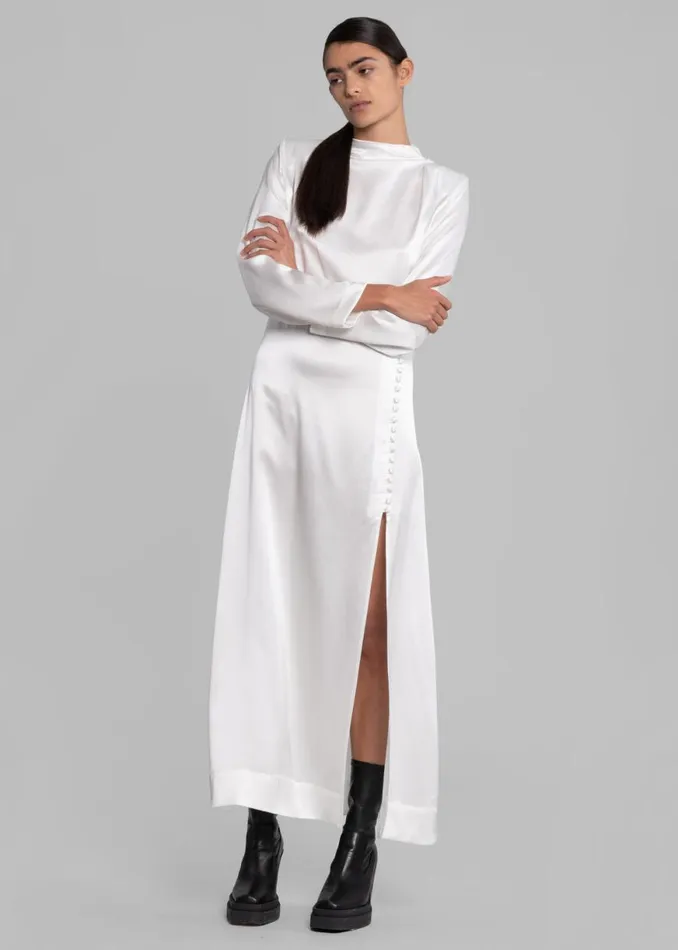 The Frankie Shop Envelope 1976 Campania Dress 8211 White Shop Dresses