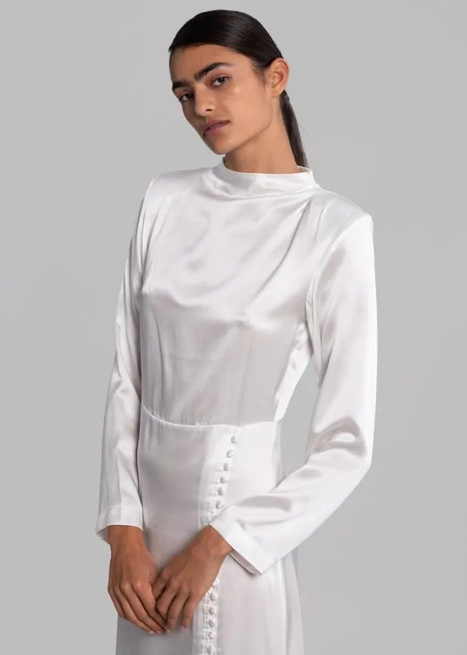 The Frankie Shop Envelope 1976 Campania Dress 8211 White Shop Dresses