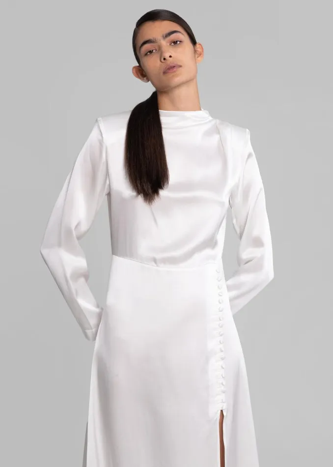The Frankie Shop Envelope 1976 Campania Dress 8211 White Shop Dresses