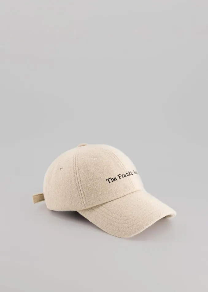 The Frankie Shop Frankie Boiled Wool Baseball Cap 8211 Beige Shop Accessories