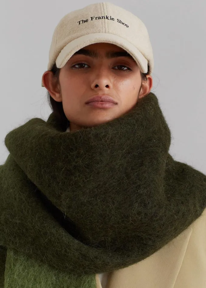 The Frankie Shop Frankie Boiled Wool Baseball Cap 8211 Beige Shop Accessories