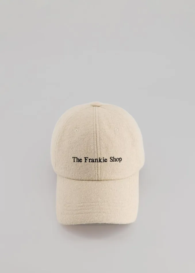The Frankie Shop Frankie Boiled Wool Baseball Cap 8211 Beige Shop Accessories