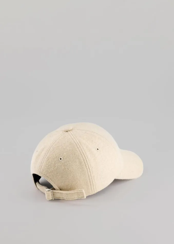 The Frankie Shop Frankie Boiled Wool Baseball Cap 8211 Beige Shop Accessories