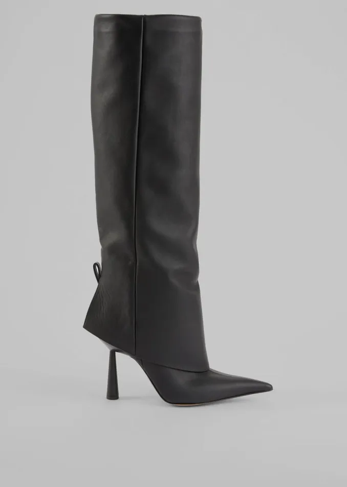 The Frankie Shop Gia Borghini Rosie 31 Scrunchy Boots 8211 Black Shop Shoes