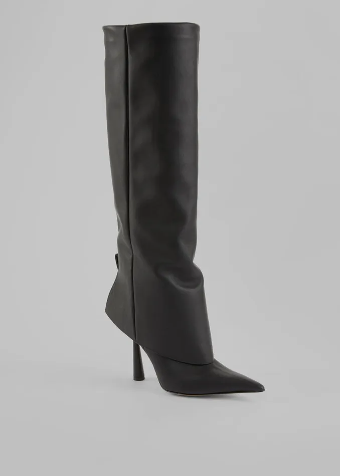The Frankie Shop Gia Borghini Rosie 31 Scrunchy Boots 8211 Black Shop Shoes