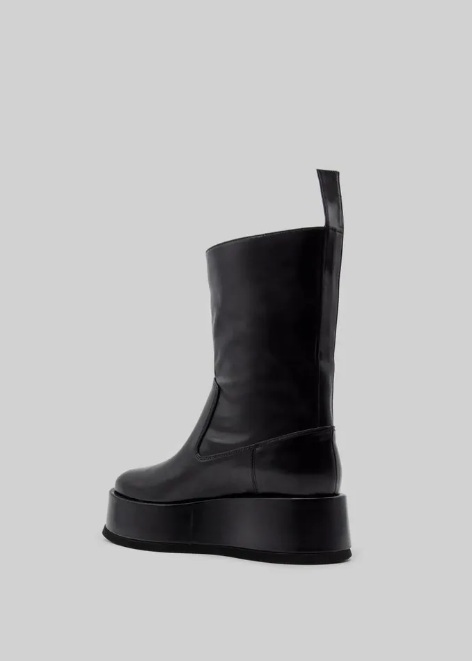 The Frankie Shop GIA X RHW Rosie 23 Short Flatform Boot 8211 Black Shop Shoes