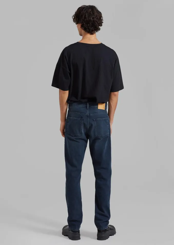 The Frankie Shop Haikure Tokyo Slim Pants 8211 Mended Blue Black Shop Clothing