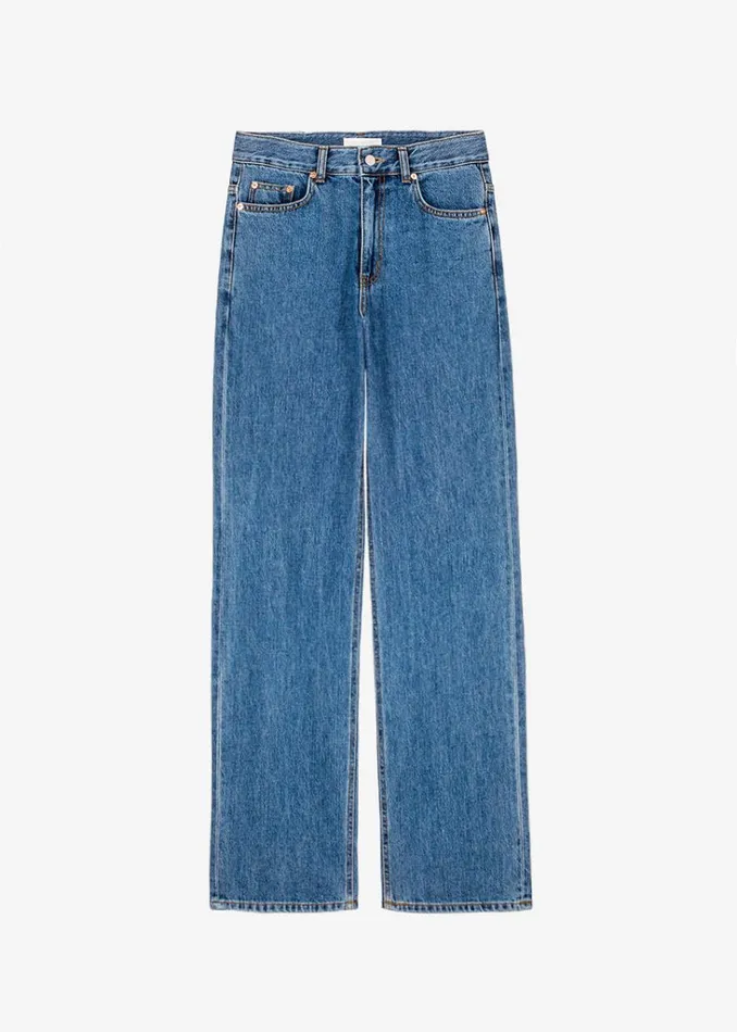 The Frankie Shop Hari Straight Jeans 8211 Dark Indigo Shop Denim