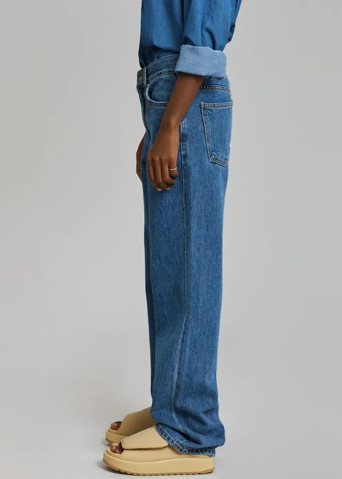 The Frankie Shop Hari Straight Jeans 8211 Dark Indigo Shop Denim