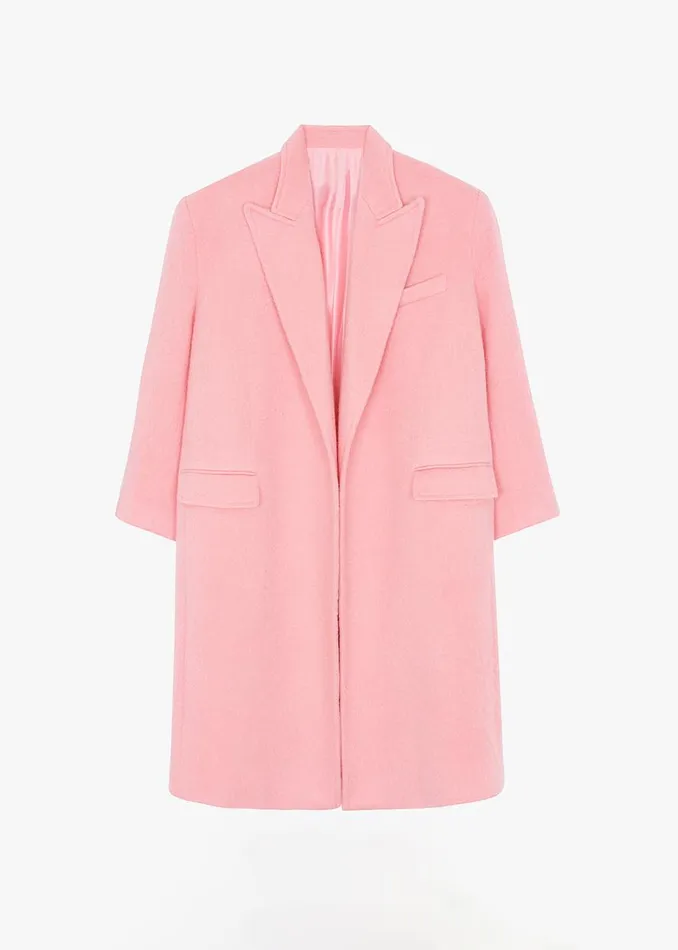 The Frankie Shop John Oversized Coat 8211 Pink Shop Outerwear