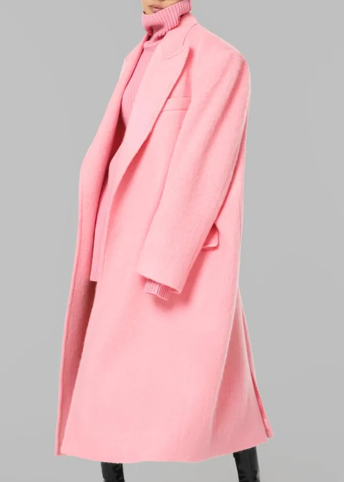 The Frankie Shop John Oversized Coat 8211 Pink Shop Outerwear